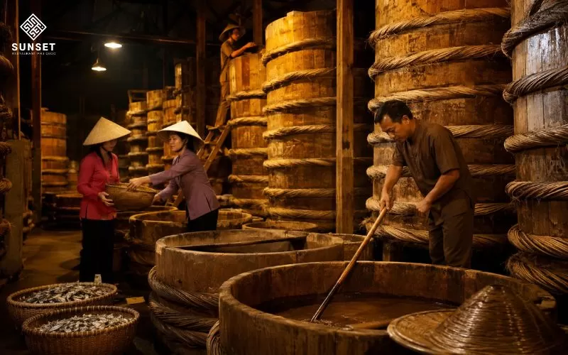 Nước mắm Phú Quốc là một trong những đặc sản làm quà nổi tiếng nhất của đảo ngọc